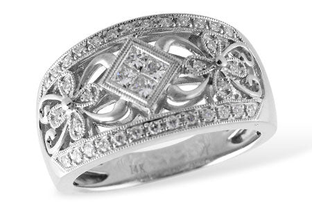 Allison Kaufman Diamond Wedding Band in 14K White Gold, 0.47 ctw