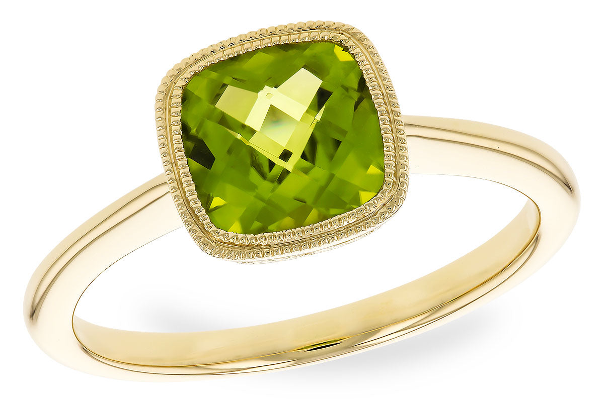 Allison Kaufman Peridot Ring in 14K Yellow Gold, 1.48 ctw