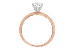 Allison Kaufman Diamond Engagement Ring Semi-Mount in 14K Rose Gold, 0.20 ctw (LR111-20), alternate view