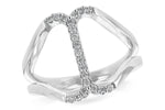 Allison Kaufman Diamond Ring in 14K White Gold, 0.15 ctw (D5622)