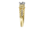Allison Kaufman Diamond Engagement Ring Semi-Mount in 14K Yellow Gold, 0.14 ctw (L7904), alternate view