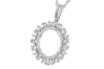 Allison Kaufman Diamond Necklace in 14K White Gold, 0.20 ctw, alternate view