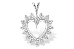Allison Kaufman Diamond Pendant in 14K White Gold, 0.90 ctw