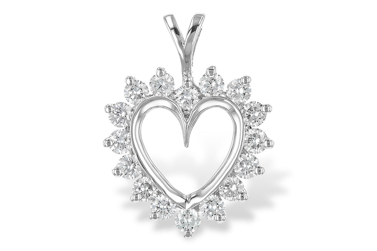 Allison Kaufman Diamond Pendant in 14K White Gold, 0.90 ctw