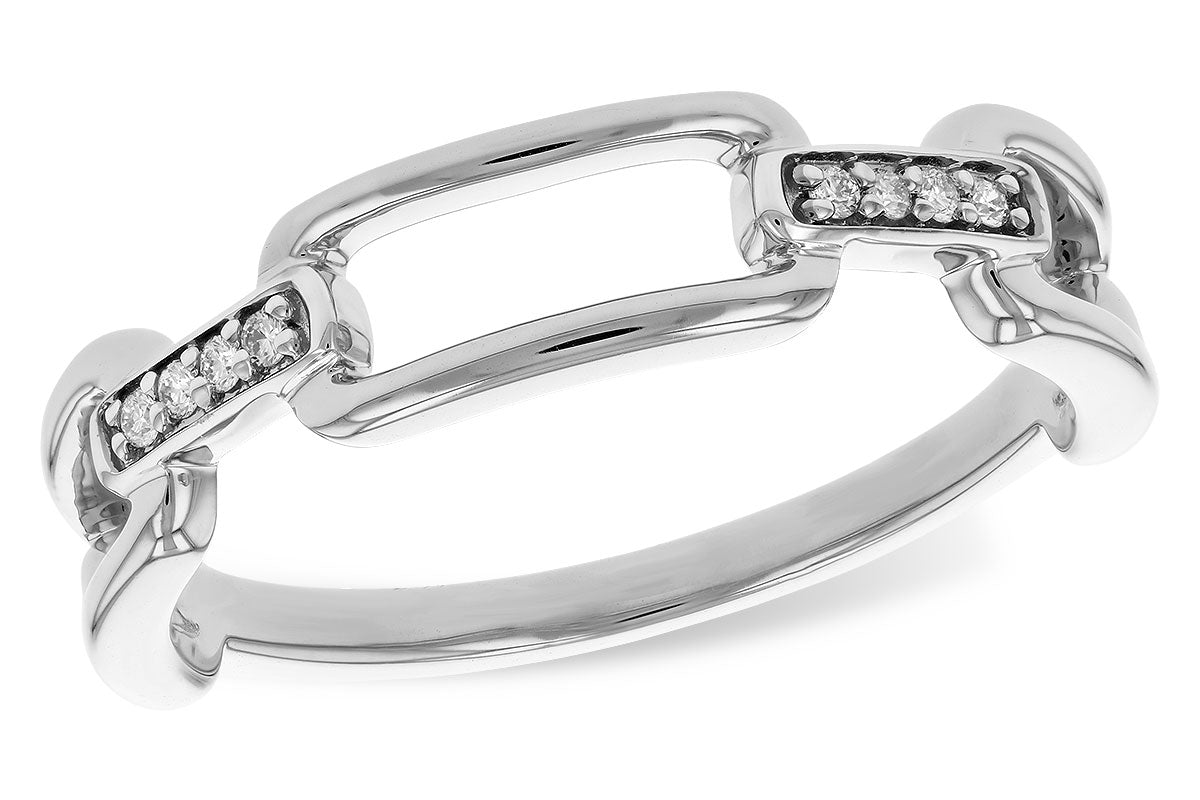 Allison Kaufman Diamond Ring in 14K White Gold, 0.04 ctw (D5972)