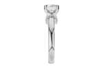 Allison Kaufman Diamond Engagement Ring Semi-Mount in 14K White Gold, 0.16 ctw (L7945), alternate view