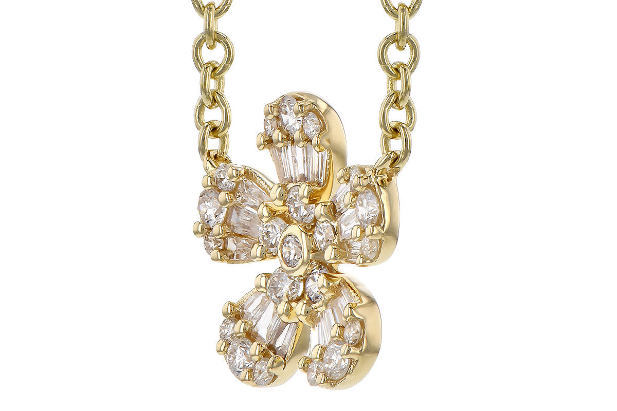 Allison Kaufman Diamond Necklace in 14K Yellow Gold, 0.26 ctw (N8260), alternate view