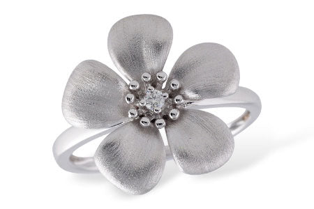 Allison Kaufman Diamond Ring in 14K White Gold, 0.03 ctw (D5195)