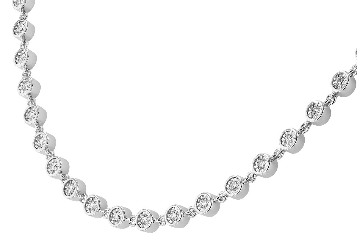 Allison Kaufman Diamond Necklace in 14K White Gold, 3.40 ctw, alternate view