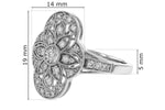 Allison Kaufman Diamond Ring in 14K White Gold, 0.40 ctw, alternate view