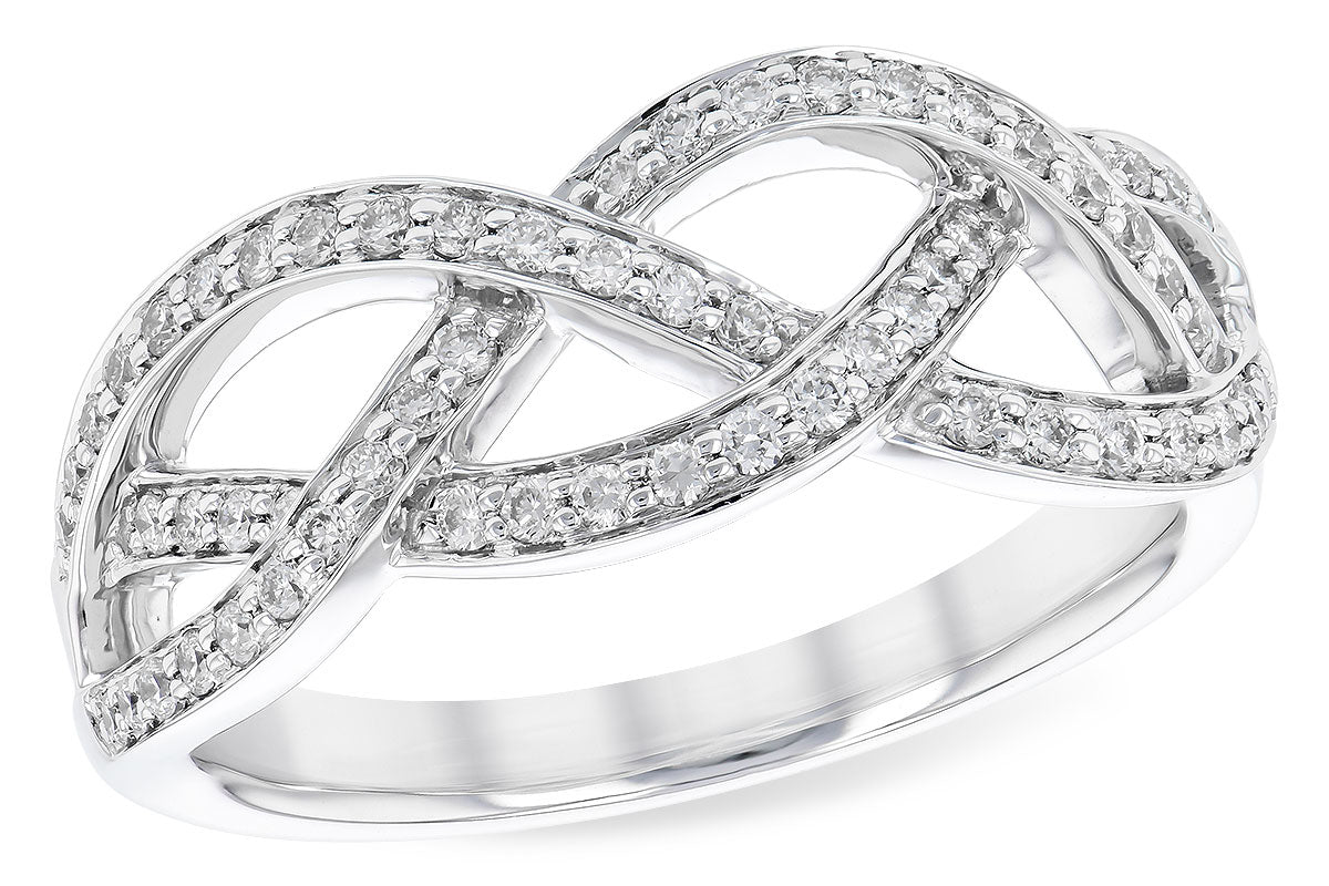 Allison Kaufman Diamond Wedding Band in 14K White Gold, 0.34 ctw (W2174)