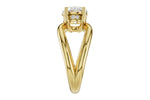 Allison Kaufman Diamond Engagement Ring Semi-Mount in 14K Yellow Gold, 0.08 ctw (L7929), alternate view