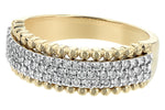 Allison Kaufman Diamond Wedding Band in 14K Yellow & White Gold, 0.50 ctw (W2204), alternate view