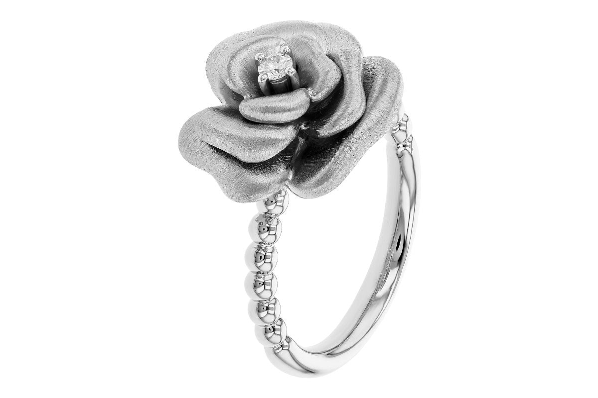 Allison Kaufman Diamond Ring in 14K White Gold, 0.05 ctw, alternate view