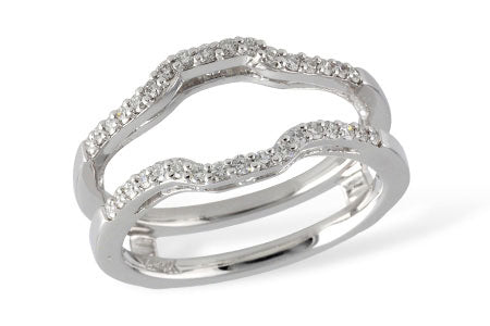 Allison Kaufman Diamond Ring Guard in 14K White Gold, 0.28 ctw (X16551)