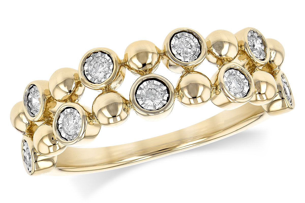Allison Kaufman Diamond Wedding Band in 14K Yellow Gold, 0.16 ctw