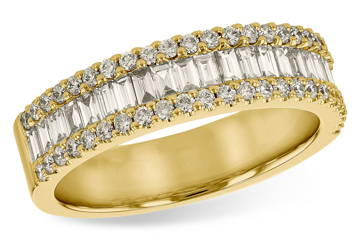 Allison Kaufman Baguette Diamond Wedding Band in 14K Yellow Gold, 0.90 ctw