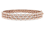 Allison Kaufman Diamond Bangle Bracelet in 14K Rose Gold, 0.75 ctw (B1302)