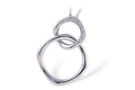 Allison Kaufman Diamond Necklace in 14K White Gold, 0.14 ctw (N7413)