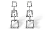 Allison Kaufman Diamond Earrings in 14K White Gold, 0.64 ctw