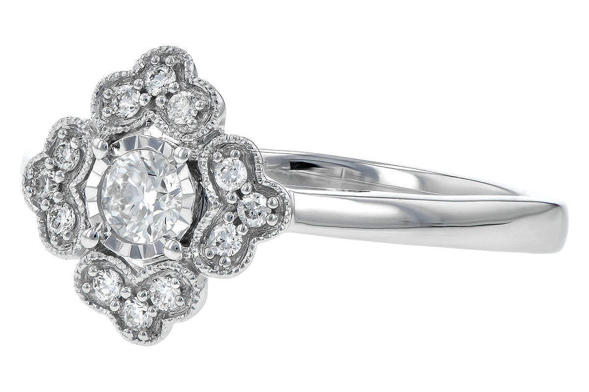 Allison Kaufman Diamond Ring in 14K White Gold, 0.24 ctw (D5755), alternate view