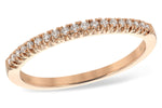 Allison Kaufman Diamond Wedding Band in 14K Rose Gold, 0.12 ctw (WR834-12)