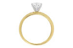 Allison Kaufman Diamond Engagement Ring Semi-Mount in 14K Yellow Gold, 0.20 ctw (LR111-20), alternate view