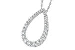 Allison Kaufman Diamond Necklace in 14K White Gold, 0.99 ctw, alternate view