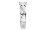 Allison Kaufman Diamond Engagement Ring Semi-Mount in 14K White Gold, 0.08 ctw (L7958), alternate view