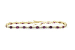 Allison Kaufman Ruby & Diamond Bracelet in 14K Yellow Gold, 4.55 ctw