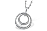 Allison Kaufman Diamond Necklace in 14K White Gold, 0.11 ctw (N8040)