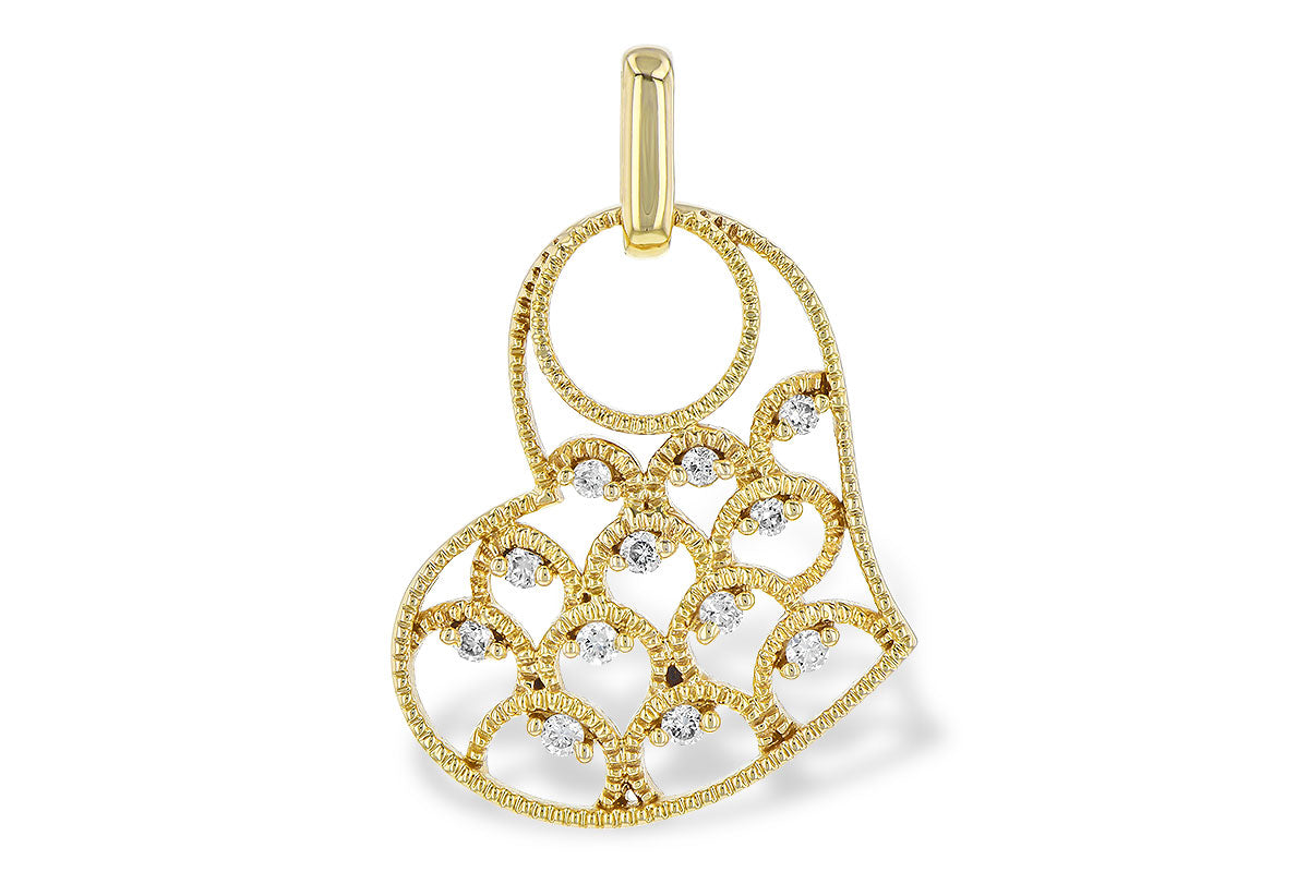Allison Kaufman Diamond Pendant in 14K Yellow Gold, 0.08 ctw (P6474)