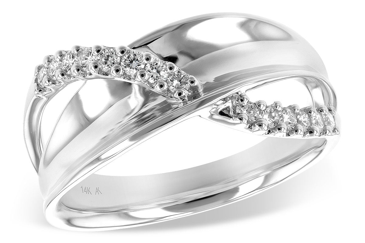 Allison Kaufman Diamond Wedding Band in 14K White Gold, 0.21 ctw (W2025)