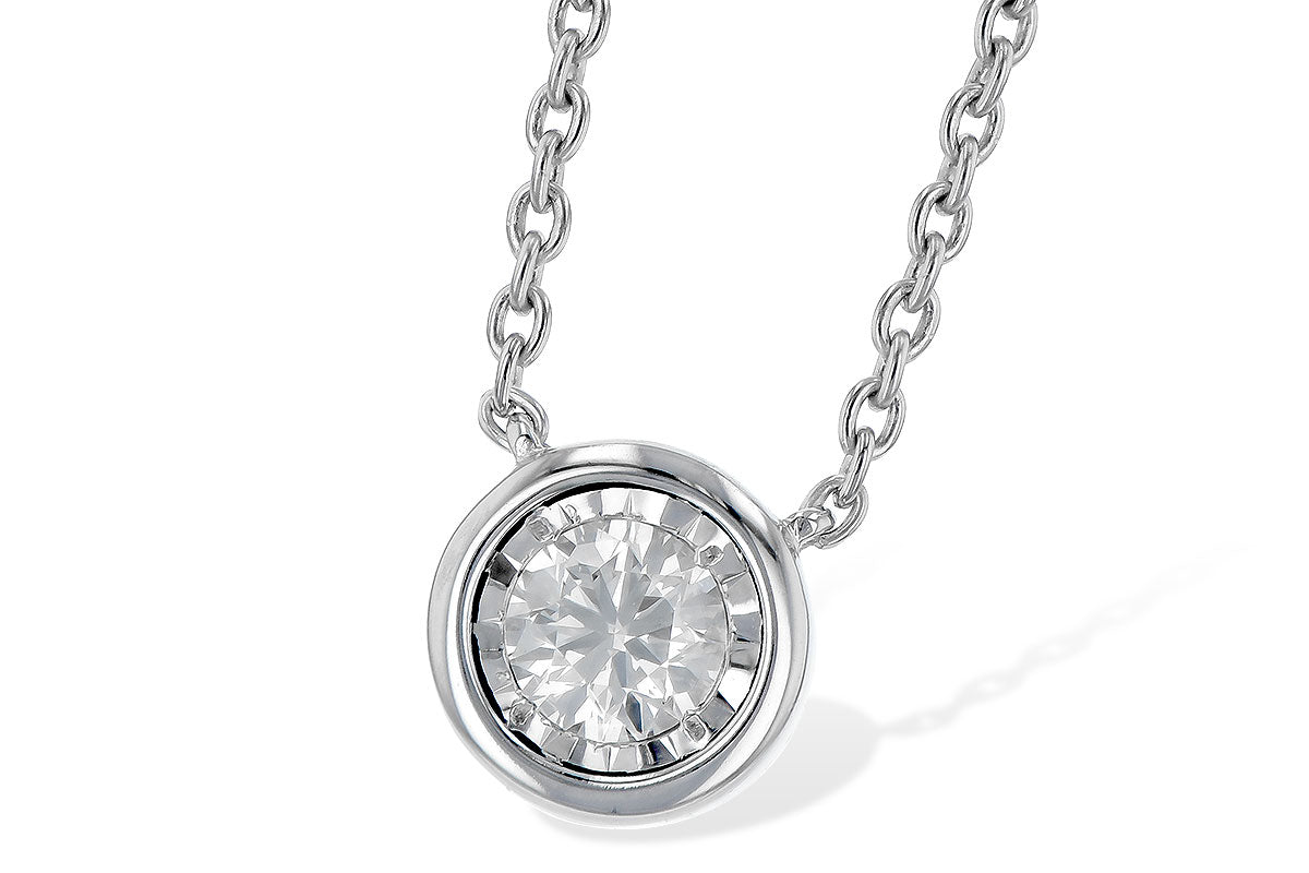 Allison Kaufman Diamond Necklace in 14K White Gold, 0.24 ctw (NR60-25)