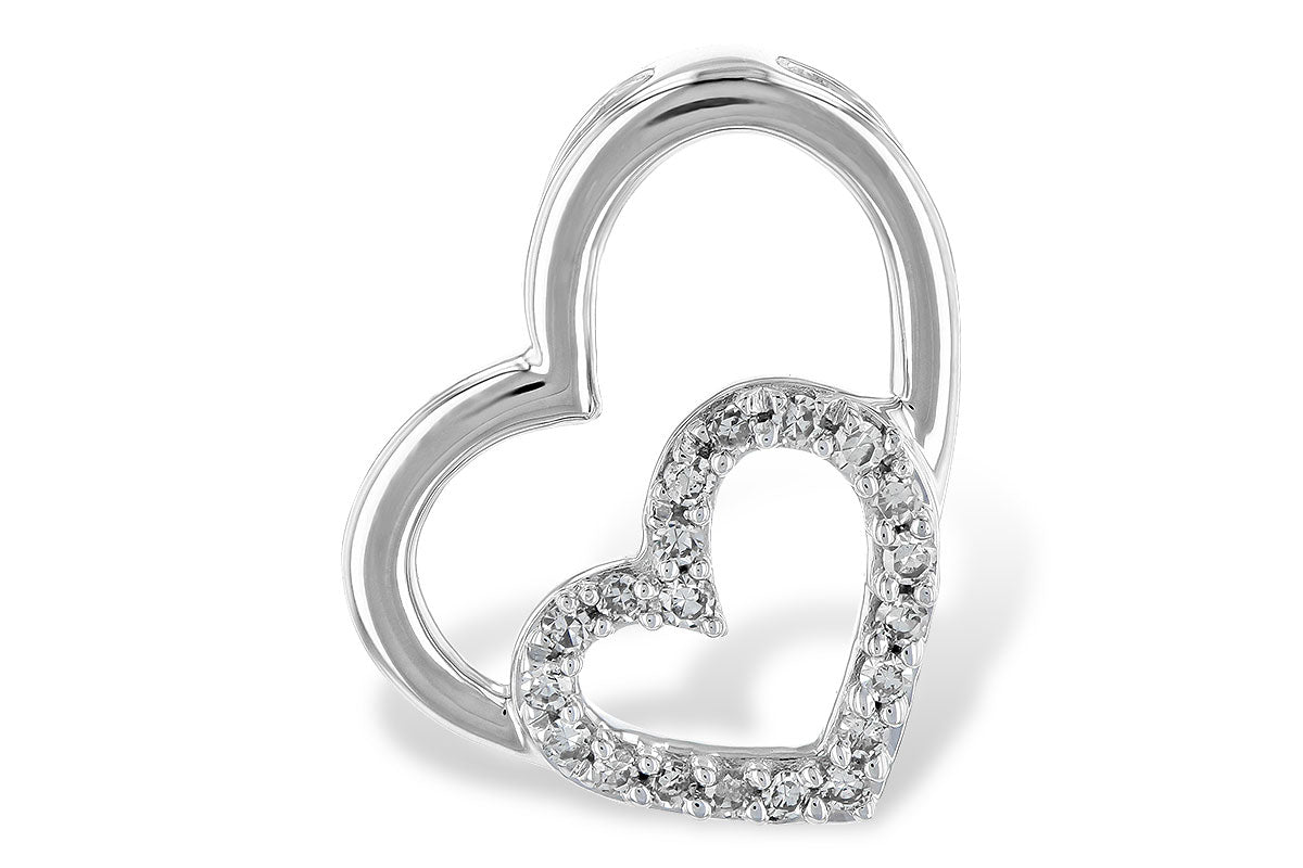 Allison Kaufman Diamond Pendant in 14K White Gold, 0.07 ctw