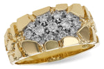 Allison Kaufman Diamond Men's Wedding Band in 14K Yellow Gold, 0.43 ctw
