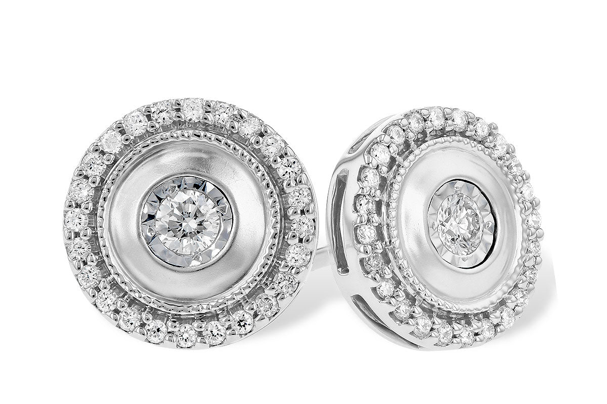 Allison Kaufman Diamond Earrings in 14K White Gold, 0.30 ctw