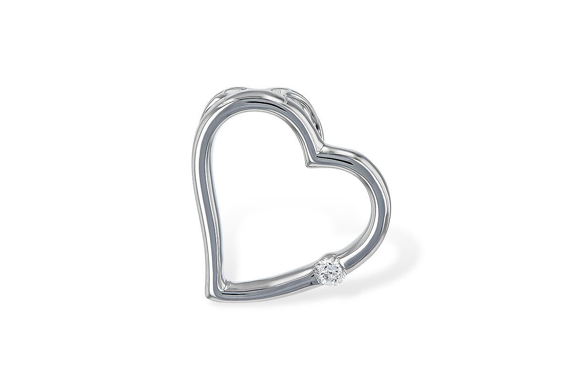 Allison Kaufman Diamond Pendant in 14K White Gold, 0.03 ctw (P6523)