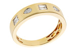 Allison Kaufman Diamond Wedding Band in 14K Yellow Gold, 0.25 ctw (W2508), alternate view