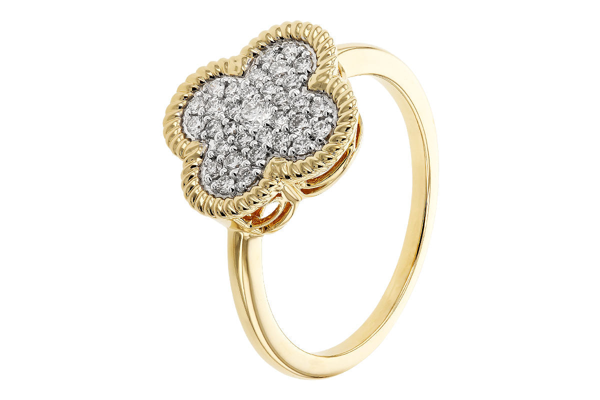 Allison Kaufman Diamond Ring in 14K Yellow Gold, 0.32 ctw, alternate view