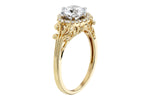 Allison Kaufman Diamond Engagement Ring Semi-Mount in 14K Yellow Gold, 0.09 ctw, alternate view