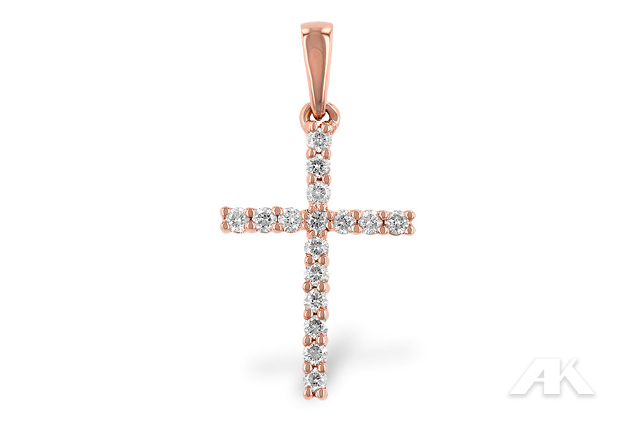 Allison Kaufman Diamond Pendant in 14K Rose Gold, 0.20 ctw