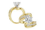 Allison Kaufman Diamond Engagement Ring Semi-Mount in 14K Yellow Gold, 0.50 ctw (L7953), alternate view