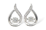 Allison Kaufman Diamond Earrings in 14K White Gold, 0.37 ctw