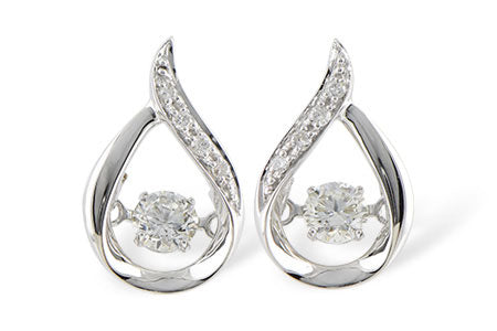 Allison Kaufman Diamond Earrings in 14K White Gold, 0.37 ctw