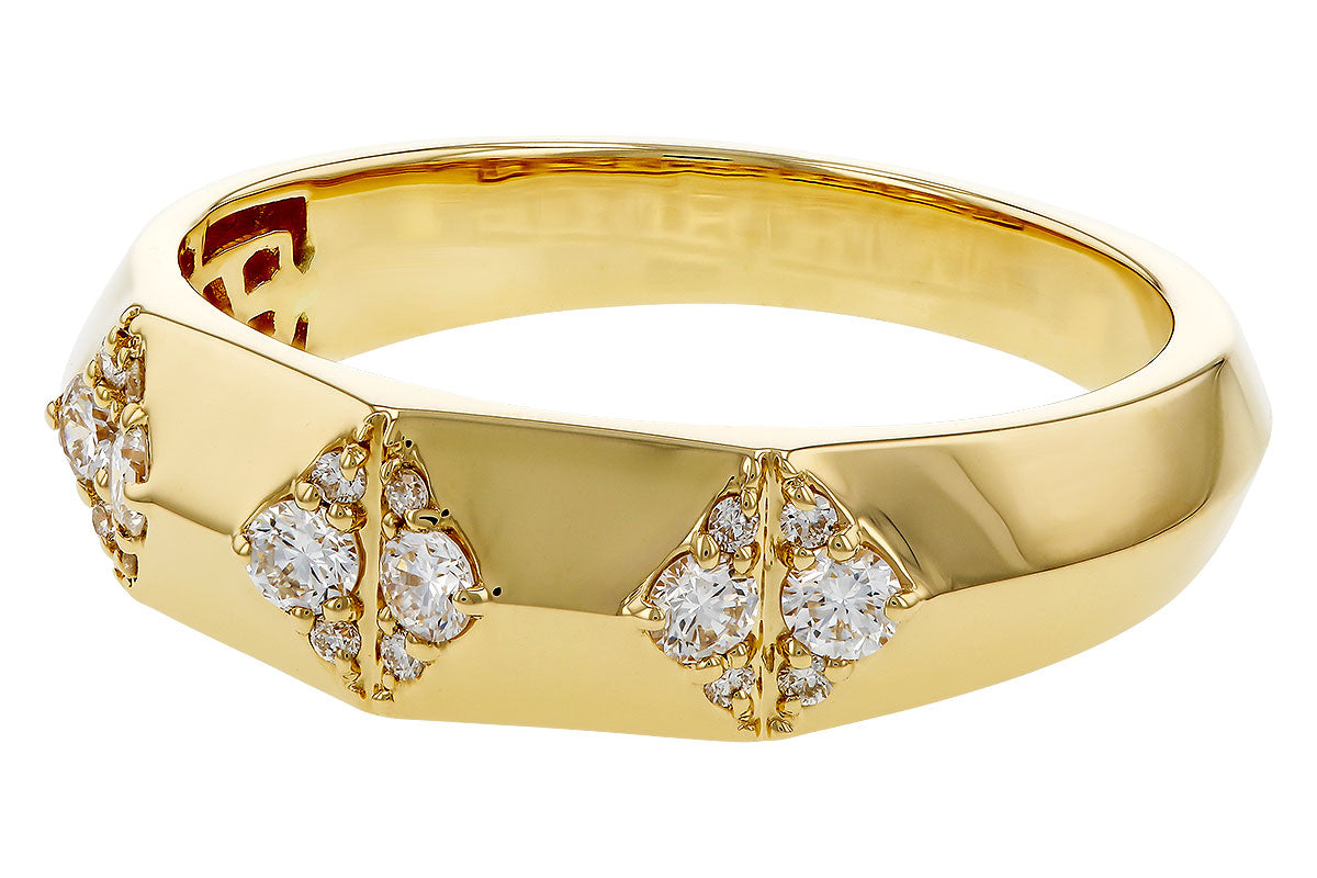 Allison Kaufman Diamond Wedding Band in 14K Yellow Gold, 0.24 ctw (W2696), alternate view
