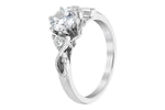 Allison Kaufman Diamond Engagement Ring Semi-Mount in 14K White Gold, 0.12 ctw, alternate view