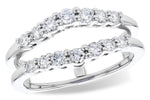 Allison Kaufman Diamond Ring Guard in 14K White Gold, 0.52 ctw