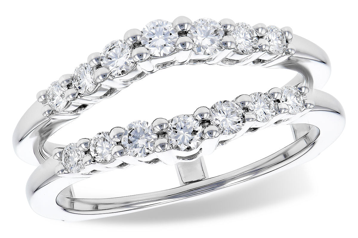 Allison Kaufman Diamond Ring Guard in 14K White Gold, 0.52 ctw