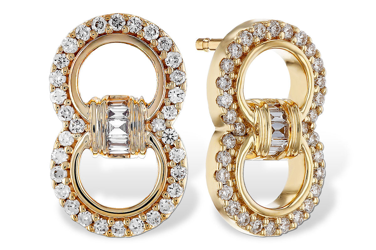Allison Kaufman Diamond Earrings in 14K Yellow Gold, 0.28 ctw